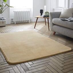 GC GAVENO CAVAILIA Extra Soft & Fluffy Velvet Touch, Non Slip Shiny Bedroom Mat Rug for Comfortable Living & Bed Rooms, Natural Home Décor Carpet, Gold, (120x170), 100% Polyester, King