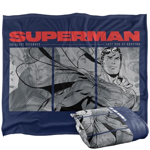 LOGOVISION Superman Man Of Steel Comic Silky Touch Super Soft Throw Blanket 152 X 127 Cm
