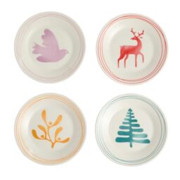 Royal Doulton 1815 Christmas Plate 16cm 6.3in MXPTN Set of 4