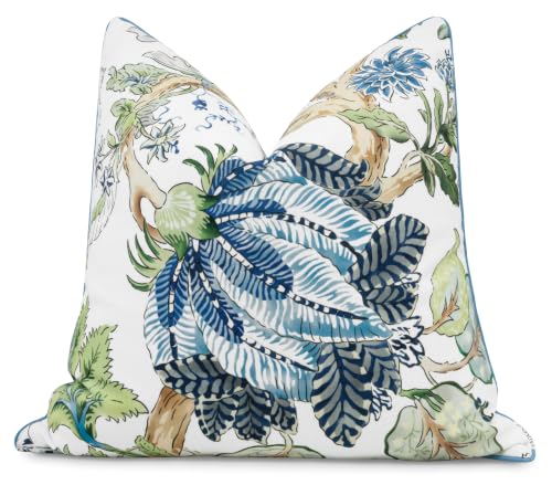 VAGMINE Reuben Floral Printed Decorative Accent Throw Pillow Cover - Pillowcase for Living Room Sofa, Couch Pillow Cover, Chair Cushion Covers - 20x20 Inches
