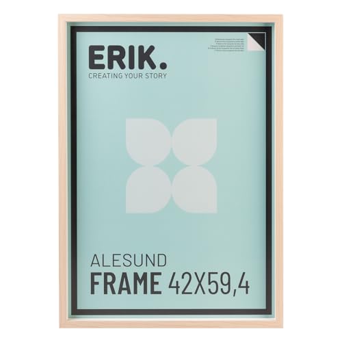 Grupo Erik A2 Picture Frame - Oak Photo Frames Wall, Large Picture Frames A2, Family Photo Frame, Art Wall Decor - New Home Gifts, Home Decor Gifts