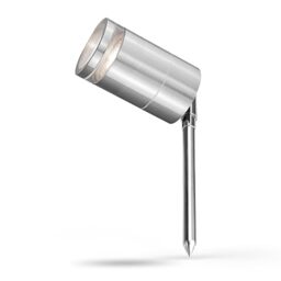 4lite Marinus Outdoor Spike Light (Stainless Steel) Rust Free IP65 Rated Garden Single Spot Light - 4L2/2003-4Yr Guarantee