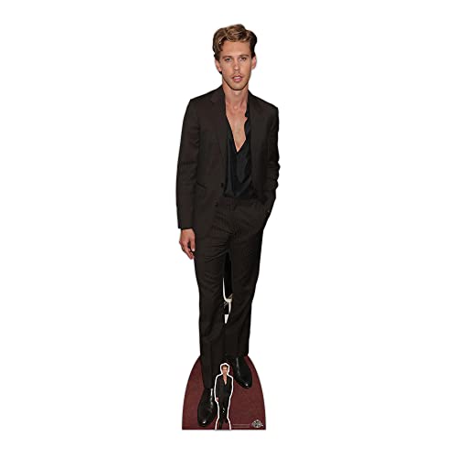Star Cutouts CS1008 Austin Butler Black Suit Cardboard Cutout with Mini - Free Standing, Quick Set Up, Film parties, fan displays and gifts