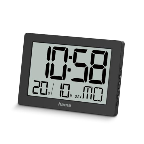 "Hama ""Ko Tao Digital Wall Clock, black"