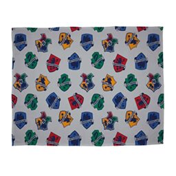 Character World Harry Potter Officially Licensed Fleece Blanket - Super Soft Warm House Crests Design Throw, - Perfect For The Home, Bedroom, Camping & Sleepovers
