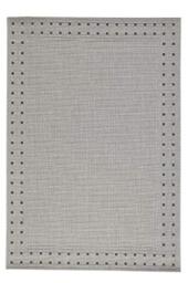 BODENMEISTER BM7911DS Indoor and Outdoor Rug Natural Fibre Look Light Grey Silver 80 x 150 cm