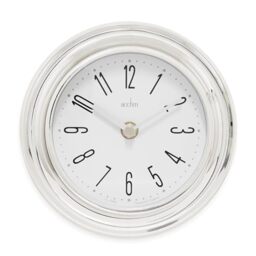 Acctim Riva Small Wall Clock Quartz Chrome Effect 17.5cm 21737