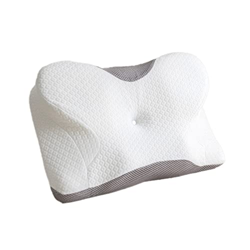 Good Nite Memory Foam Pillow Cervical Groove Ergonomic Neck Support Orthopedic Pillow for Neck and Shoulder Pain with Removable Cover