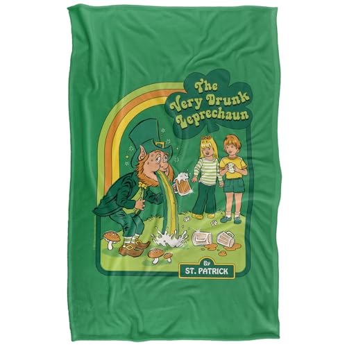 Steven Rhodes The Very Drunk Leprechaun Silky Touch Super Soft Throw Blanket 91 X 147 Cm