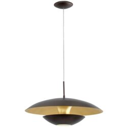 EGLO Nuvano Pendant Lamp, Brown and Golden Metal ceiling light