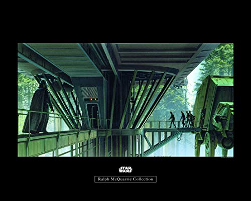 Komar Wall Picture - Star Wars Classic RMQ Endor Dock - Children's Room Decoration Art Print - No Frame - WB136-50x40 - Size: 50 x 40 cm (Width x Height)