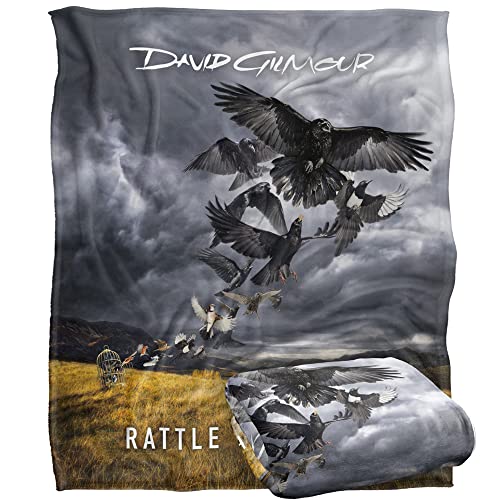 David Gilmour Rattle That Silky Touch Super Soft Throw Blanket 152 X 127 cm, White