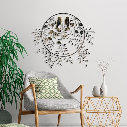 Handmade Decorative Metal Wall Accessory, 75 x 86 cm, 100% Metal (1.5 mm), Unique Hand-Painted Design, Perfect for Home Decor & Art Lovers
