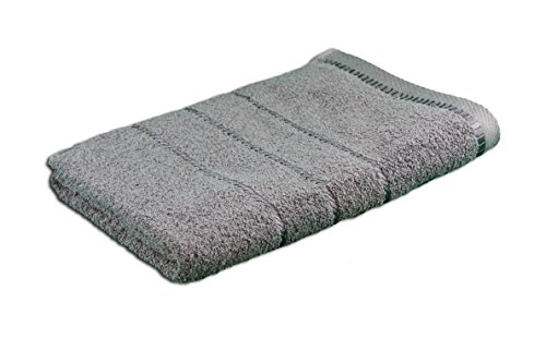G??zze - Bath Towel, Berlin, 100% Cotton, 70 x 140 cm - Anthracite