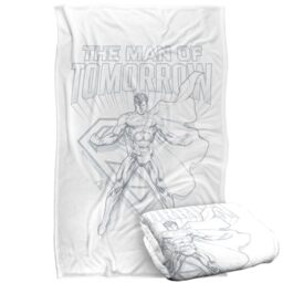 LOGOVISION Superman Man Of Steel Sketch Silky Touch Super Soft Throw Blanket 91 x 147 Cm