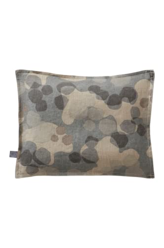 Jotex Mini Baby Pillowcase, 100% Linen, Grey/Green, 35 x 28 cm