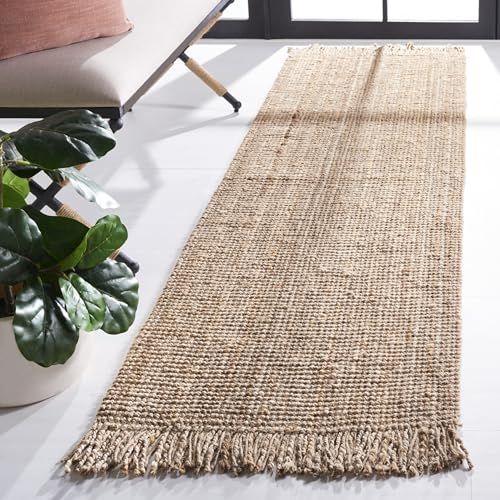 SAFAVIEH Natural Fibre Collection Rug for Living Room, Dining Room, Bedroom, Short Pile, Natural, 76 x 183 cm
