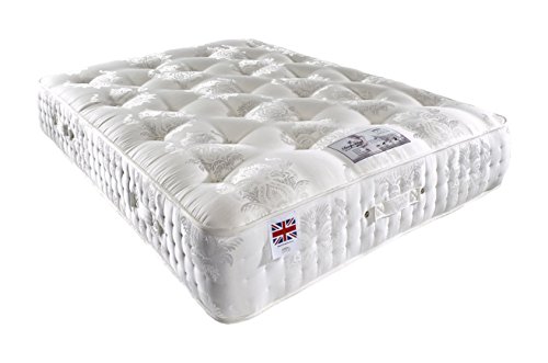 Imperial Mattress Organic 2000 Pocket Sprung Deep Tufted Mattress, White, 12-Inch, Single