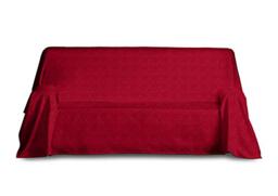 Blindecor Paula Multi-Purpose Bedspread, Acrylic, Red, 180 x 260 cm
