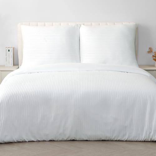 Good Nite Microfibre bed linen set 240 x 220 cm and 2 pillowcases 80 x 80 cm with zip closure (white, 240 x 220 cm + 80 x 80 cm x 2)
