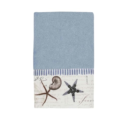 Avanti Linens Antigua Collection, Cotton, Blue Fog, Hand Towel