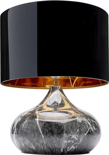 KARE Design Table Lamp Mamo Deluxe, Grey, Steel Frame, 360 °C Adjustable, Bedside Lamp, Elegant Lighting, Room Decor, Bedroom, Living Room, Bulb not Included, 37 x 31x31 cm (H/W/D)