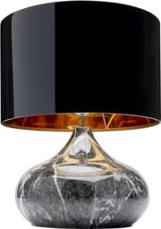 KARE Design Table Lamp Mamo Deluxe, Grey, Steel Frame, 360 °C Adjustable, Bedside Lamp, Elegant Lighting, Room Decor, Bedroom, Living Room, Bulb not Included, 37 x 31x31 cm (H/W/D)
