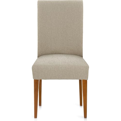 ECOMMERC3 - 2 Universal and Versatile Chair Covers ??? Mink Colour Chair Cover Protector Easy to Install for Back, Seat and Arms