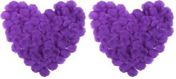 SHATCHI 200pcs Dark Purple Silk Rose Petals Mother’s Day Wedding Confetti Anniversary Table Decorations Christening Flowers Scatter SHATCHI (Pack of 2)