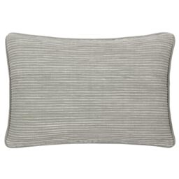 Yard Cove Ribbed Cushion Polyester Filled Cushion (Grey, 35 x 50 cm)