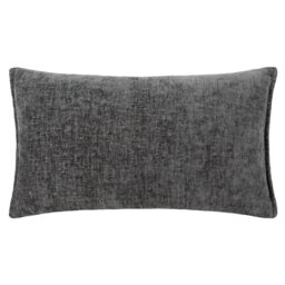 Evans Lichfield Buxton Rectangular Reversible Cushion Cover, 50 x 30 cm (Pack of 1), Charcoal