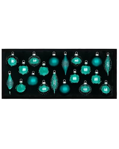 Burgundy Glass Baubles, 20 Pack