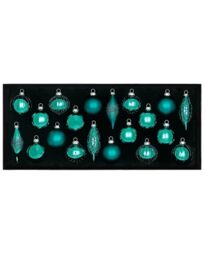Burgundy Glass Baubles, 20 Pack