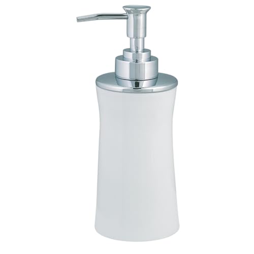Spirella 10.01765 Malibu Soap Dispenser Porcelain White 18 cm x 7 cm,White