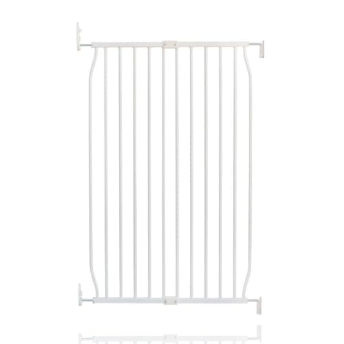Safetots Extra Tall Screw Fit Metal Baby Gate, White, 70cm - 80cm