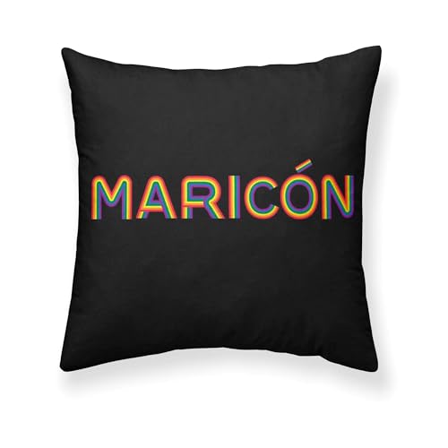BELUM - Cushion Cover Size: 50 x 50 cm Fabric: 100% Organic Cotton Model: Pride 12 - Cushion Cover LGTBIQ+