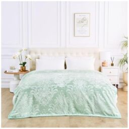 GC GAVENO CAVAILIA 4kg Heavy Weighted Blanket King Size - 2Ply Fleece Blanket - Warm, Thick Bed Throws Heavy Blanket - Stress-Anxiety Relief, Deep Sleep Blankets for Bed (200x240 cm) - Sage Green