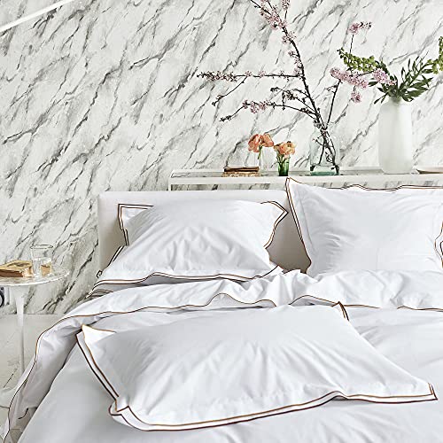 Designers Guild Astor Duvet Cover, Cotton, Chestnut/Ochre, 240 x 220 cm