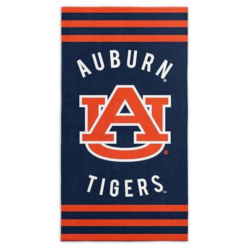 "Northwest NCAA Auburn Tigers Unisex-Adult Beach Towel, 30"" x 60"", Stripes"