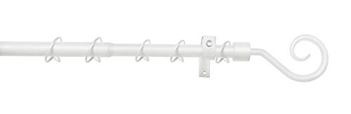 Gardinia Curtain Rod, Aluminum White, 130-240 cm, 5858