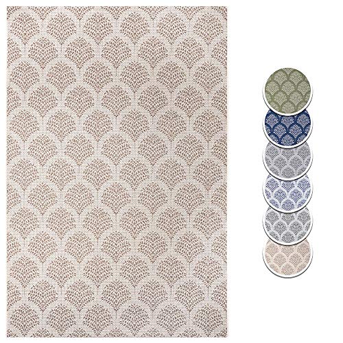 Hanse Home Male Flat Weave Indoor and Outdoor Rug, Colours: Cream/Beige, Size: 80 x 150 cm