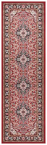 Nouristan Skazar Isfahan Oriental Short Pile Rug Skazar Isfahan 80 x 250 cm red