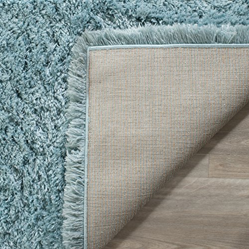Safavieh Shag Rug for Living Room, Dining Room, Bedroom - Polar Shag Collection, Short Pile, in Light Turquoise, 122 X 183 cm