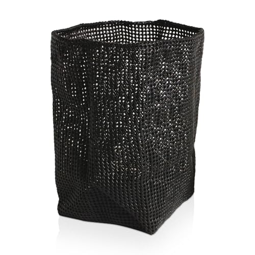move Tube Large Basket 33 x 33 x 51 cm Made From Flexible Mesh, Black