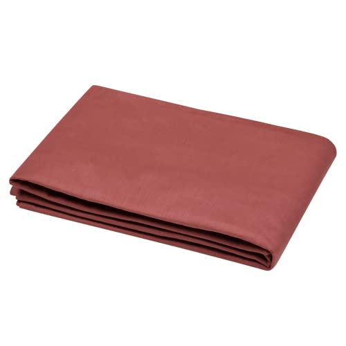 Lovely Casa - Flat sheet - Size 180 x 290 cm - 100% Oeko-Tex certified cotton - Grenache colour - Eden model - Bed linen for home - Soft and comfortable for a cosy nest