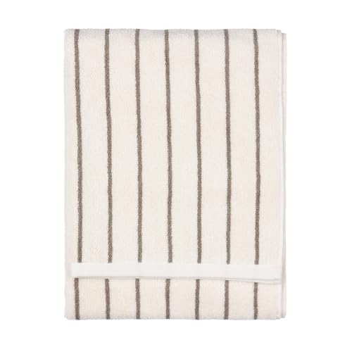 Yard furn Hebden Narrow Stripe Hand Towel – Ultra Soft 100% Cotton Striped Luxury Bathroom Towel (Mole – 50x100cm)