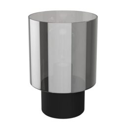 Eglo Table lamp Gorosiba, Bedside Light with Smoked Glass Shade