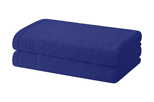 Degrees home - Set of 2 Bath or Shower Towels - Towel Set - 100% Cotton - 480 g/m2-130x65 cm