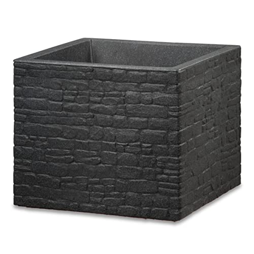 Scheurich Planter, Stony Black, 40