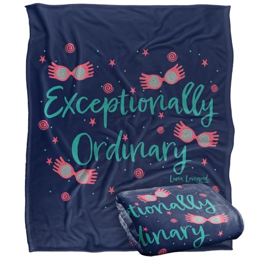 "LOGOVISION Kids Harry Potter Floating Luna Lovegood Glasses Silky Touch Super Soft Throw Blanket 50""x60"""